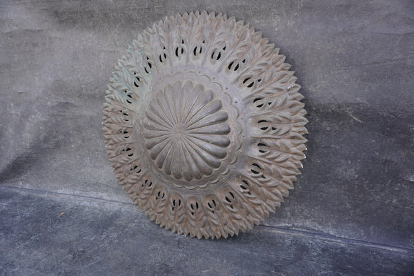 Vintage Moroccan Brass Wall Art Plaque – Original Patina A3467
