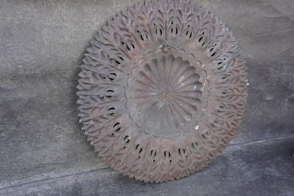 Vintage Moroccan Brass Wall Art Plaque – Original Patina A3467