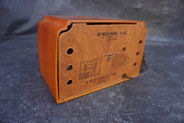 Original Dewald A-502 Catalin Radio A3468