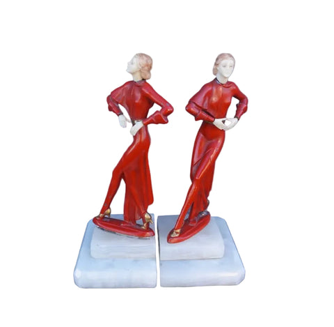 J.B. Hirsch Gerdago Art Deco Bookends A3472