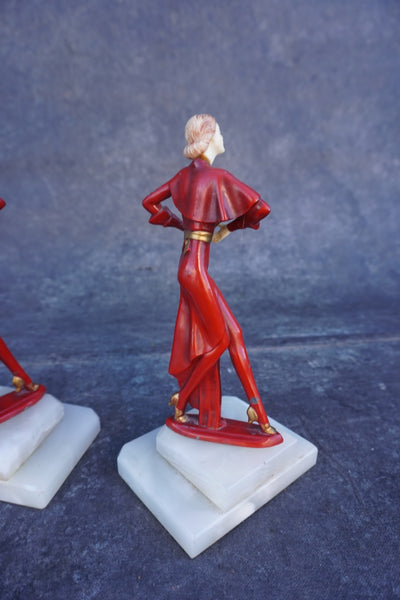 J.B. Hirsch Gerdago Art Deco Bookends A3472