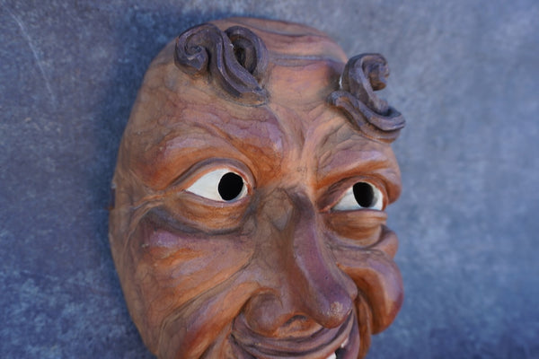 Joseph Zangerle Carved Wood Folk Art Mask A3473