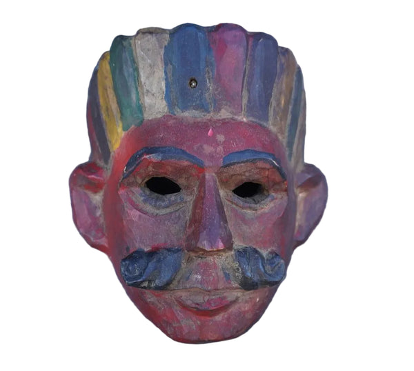 Antique Guatemalan Carved Wood Mask A3475