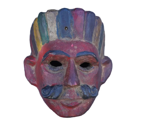 Antique Guatemalan Carved Wood Mask A3475