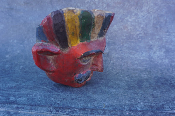 Antique Guatemalan Carved Wood Mask A3475