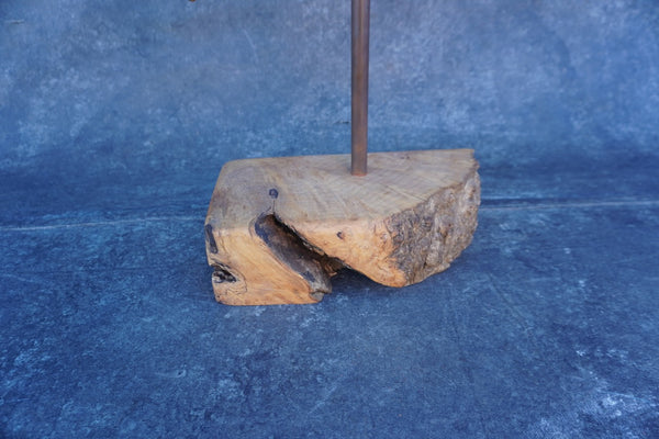 Native American Carved Wood Chief Sculpture A3477