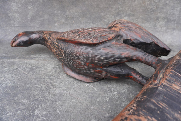 Early American Carved Wood Rooster A3484