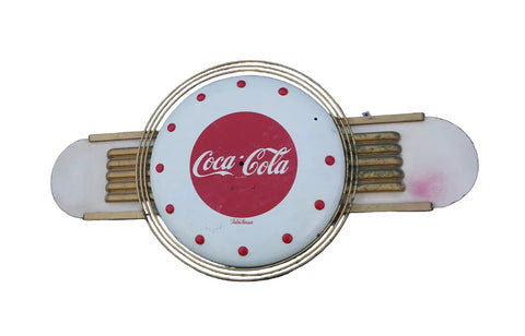 Coca-Cola Telechron Streamline Moderne Advertising Wall Clock A3489