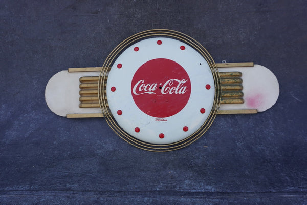 Coca-Cola Telechron Streamline Moderne Advertising Wall Clock A3489