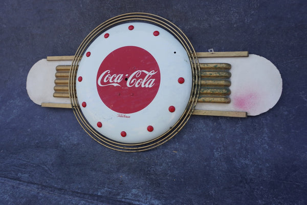 Coca-Cola Telechron Streamline Moderne Advertising Wall Clock A3489