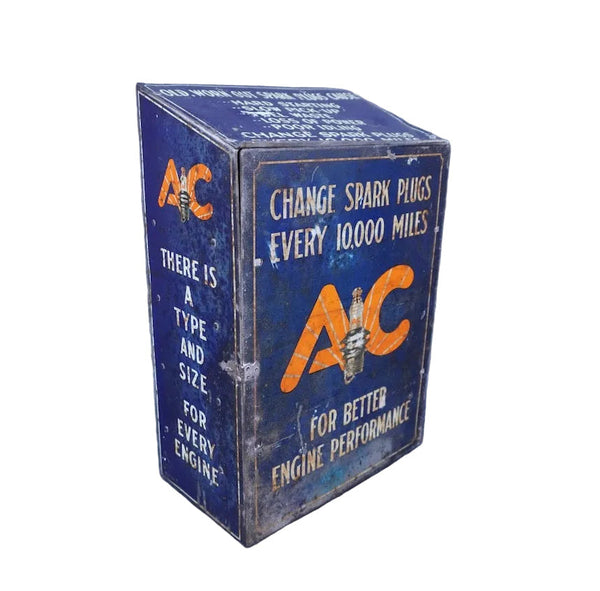 Vintage AC Spark Plug Advertising Cabinet A3502