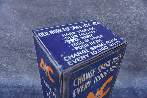 Vintage AC Spark Plug Advertising Cabinet A3502