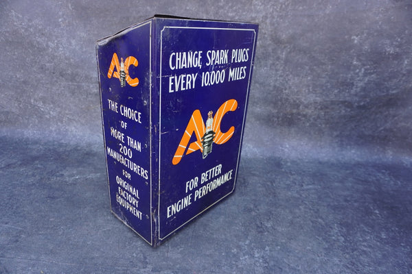 Vintage AC Spark Plug Advertising Cabinet A3502