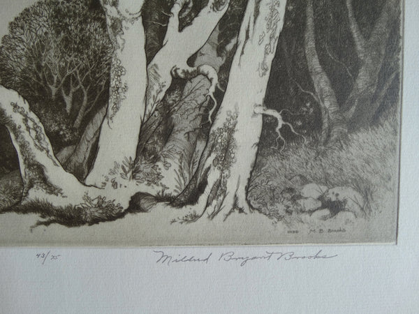 The Promise of Spring by Mildred Bryant Brooks - Original Etching AP1264