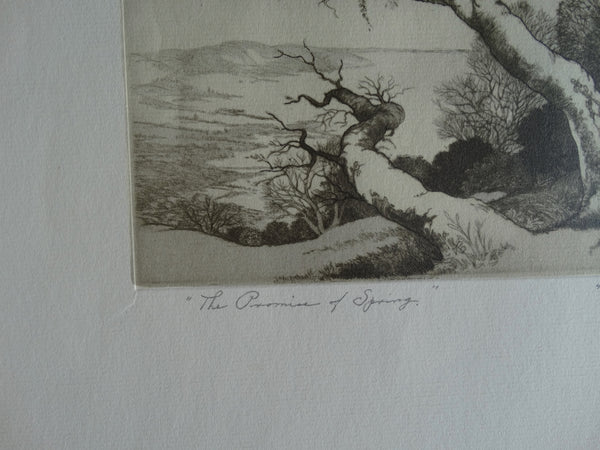 The Promise of Spring by Mildred Bryant Brooks - Original Etching AP1264