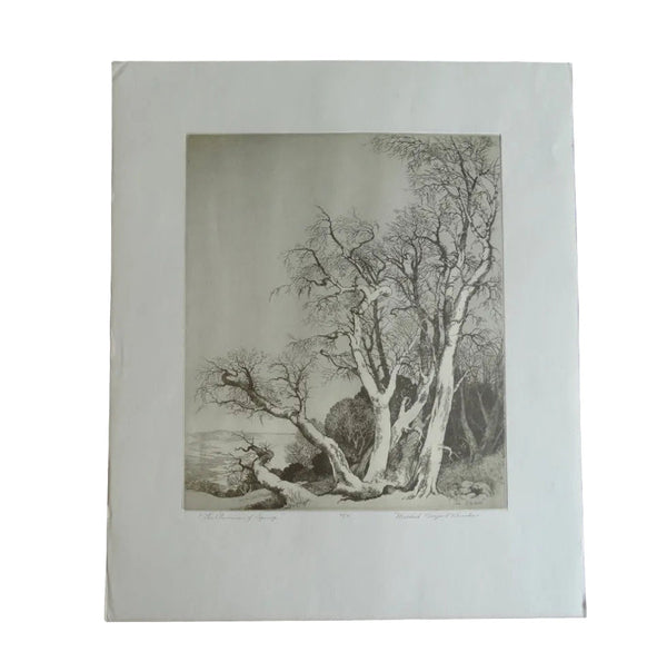 The Promise of Spring by Mildred Bryant Brooks - Original Etching AP1264
