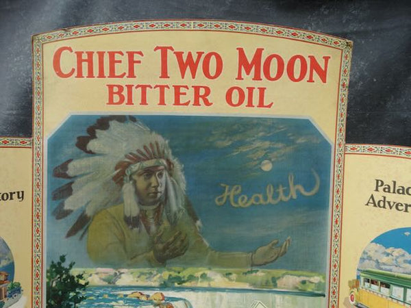 Chief Two Moon Bitter Oil Bi-fold Store Display AP1747