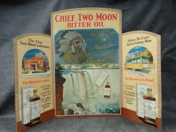 Chief Two Moon Bitter Oil Bi-fold Store Display AP1747