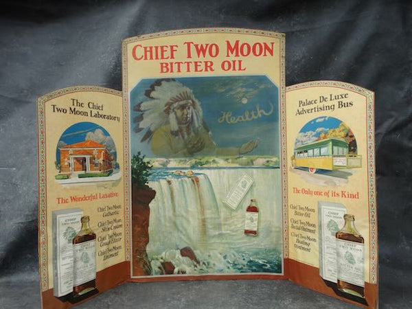 Chief Two Moon Bitter Oil Bi-fold Store Display AP1747