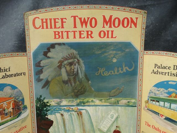 Chief Two Moon Bitter Oil Bi-fold Store Display AP1747