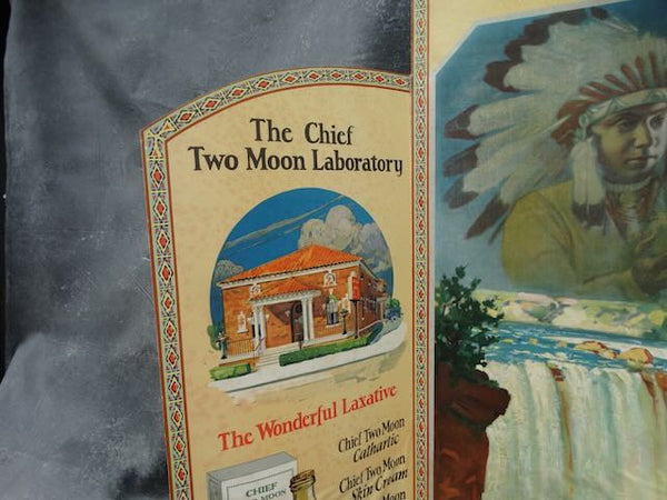 Chief Two Moon Bitter Oil Bi-fold Store Display AP1747