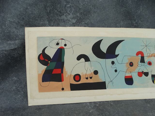 Abstract Screen Print in the style of Miro AP1748