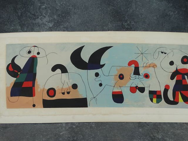 Abstract Screen Print in the style of Miro AP1748