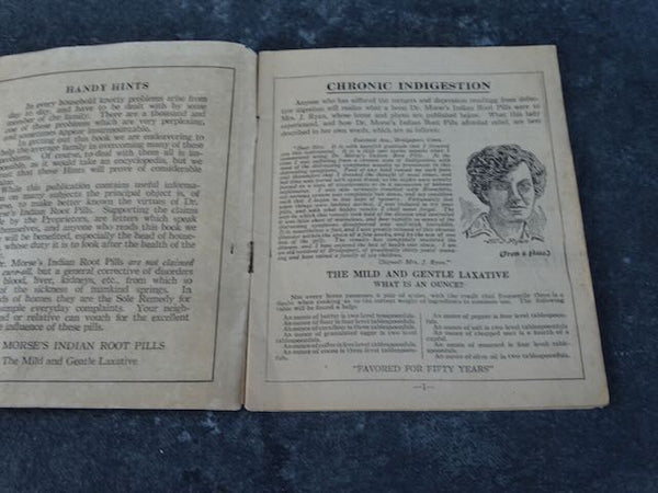 Handy Hints/ Dr Morse's Indian Root Pills Brochure AP1754