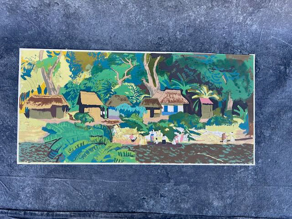 Millard Sheets - Tropical Paradise - Color Block Print AP1762