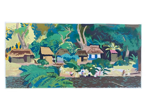 Millard Sheets - Tropical Paradise - Color Block Print AP1762