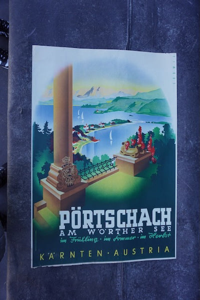 Ludwig Hohlwein - Original Austrian Travel Poster for Pörtschach am Worther See - 1930s AP1782
