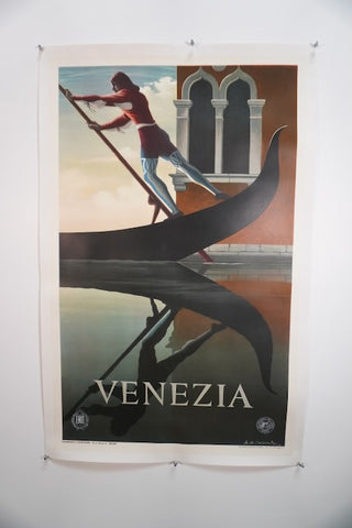 A. Cassandre - Vintage Original Travel Poster - Venezia 1951 AP1783