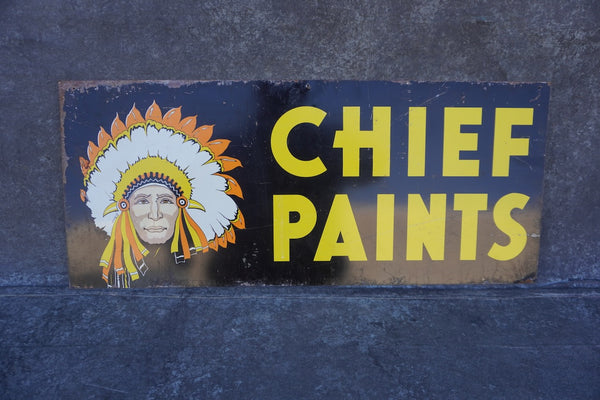 Chief Paints - Double-sided Tin Litho Sign AP1790