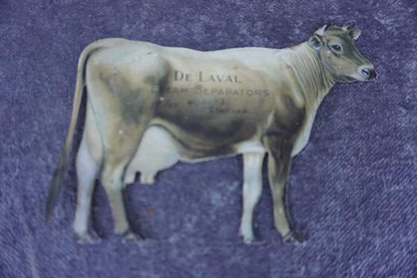 De Laval Cream Separator Tin Advertising Calling Card:  Jersey Cow AP1796