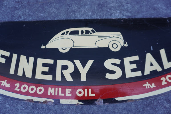 Kendall Oil: Refinery Sealed - License Plate Topper 1940s AP1813