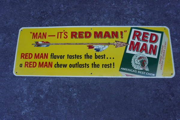 RED MAN Chewing Tobacco Sign AP1815