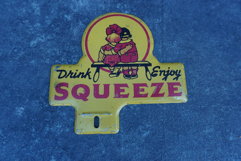 Squeeze Cola License Plate Topper AP1827