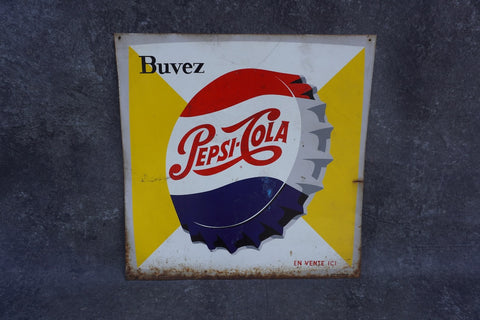 French Pepsi Sign 1950s AP1841