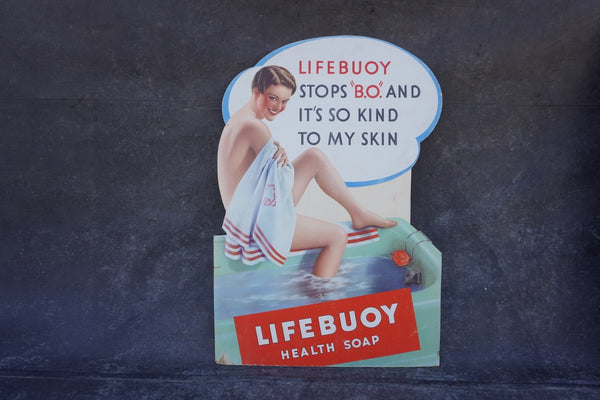 Lifebuoy Soap In-Store Advertising Display 1920s AP1845