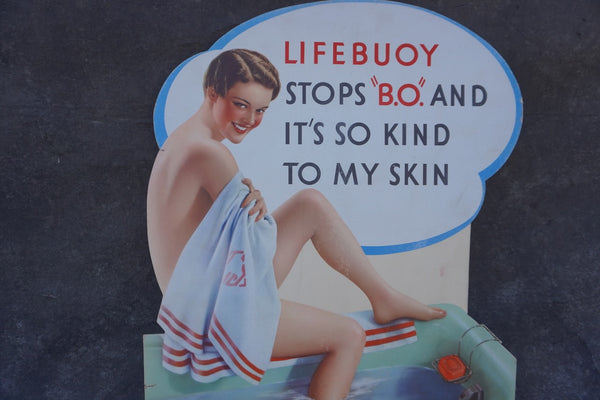 Lifebuoy Soap In-Store Advertising Display 1920s AP1845