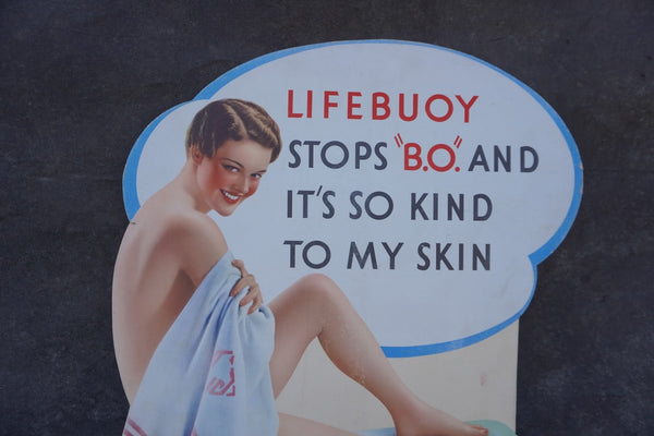 Lifebuoy Soap In-Store Advertising Display 1920s AP1845