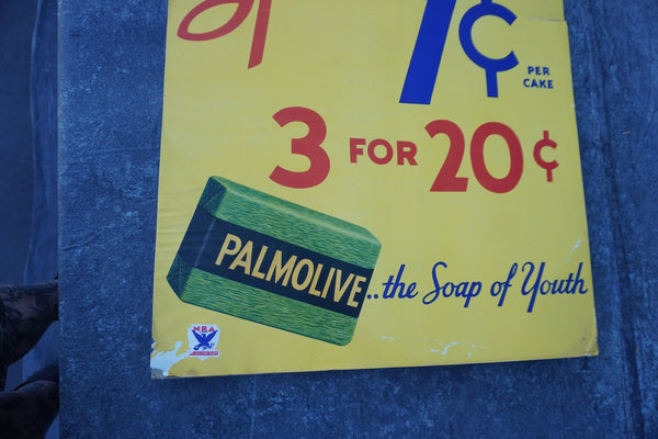 Palmolive Soap - Romance Begins... With That Schoolgirl Complexion! - In-Store Display 1917 AP1848