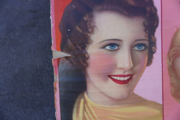 Lux Toilet Soap In-Store Advertising featuring Irene Dunne, Elissa Landi and Barbara Stanwyck c 1933 AP1851