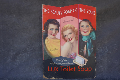 Lux Toilet Soap In-Store Advertising featuring Irene Dunne, Elissa Landi and Barbara Stanwyck c 1933 AP1851