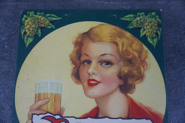 Acme Beer World  Depression Era In-Store Litho Advertising with the National Recovery Administration (NRA) Emblem AP1853