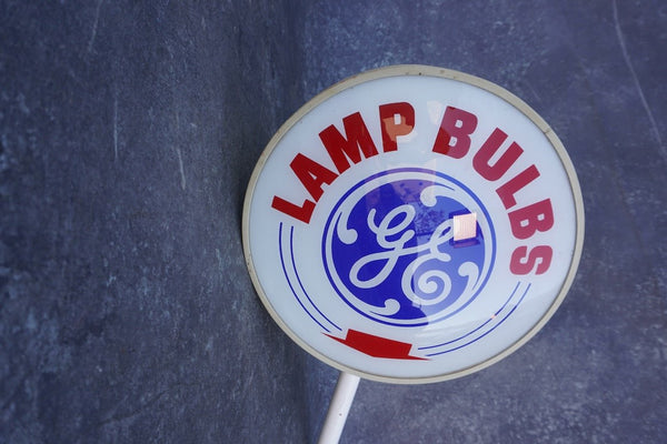 G.E. Lamp Bulbs Light-Up Display Sign AP1859