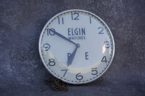 Elgin Watch Jewelry Store Advertising Clock AP1860