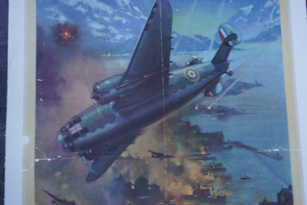 Original "Back Them Up!" Propaganda Poster c.WWII (#1) AP1892