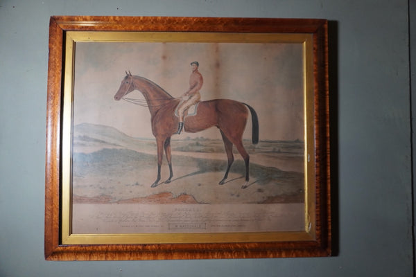 Hand Colored Foxhall Art Piece, 19th century AP1895