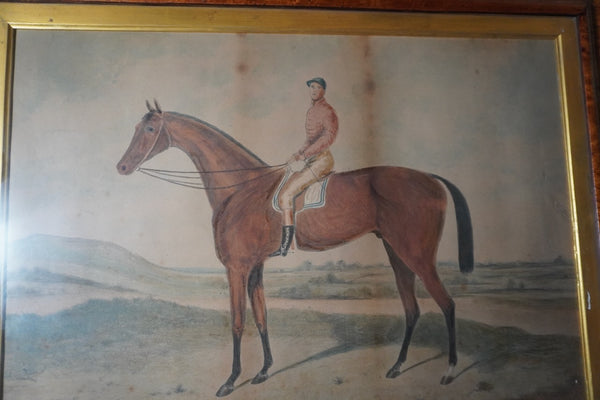 Hand Colored Foxhall Art Piece, 19th century AP1895